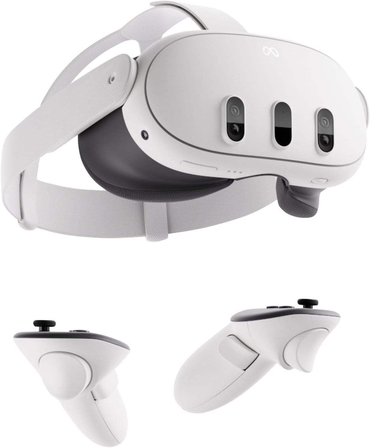 Meta Quest 3 headset and controllers