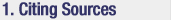 Citing Sources