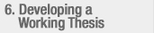 Developing a Working Thesis