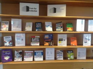 Photo of Career Resources book display