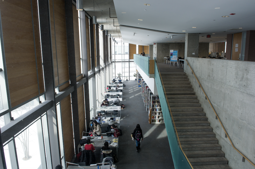 phot of Bronfman library study space