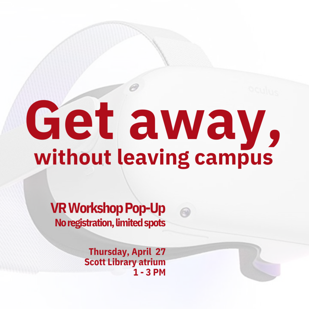 Get Away Without Leaving Campus Workshop Banner.